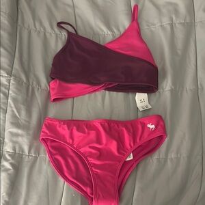 Abercrombie Kids Pink and Purple Bikini